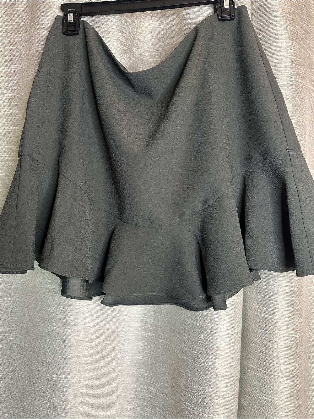 Banana Republic Dark Green Flounce Hem Skirt